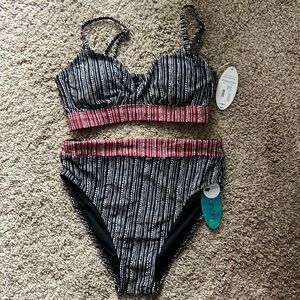 Extra Small Swim Top and Bottom (medium coverage and high waisted)
